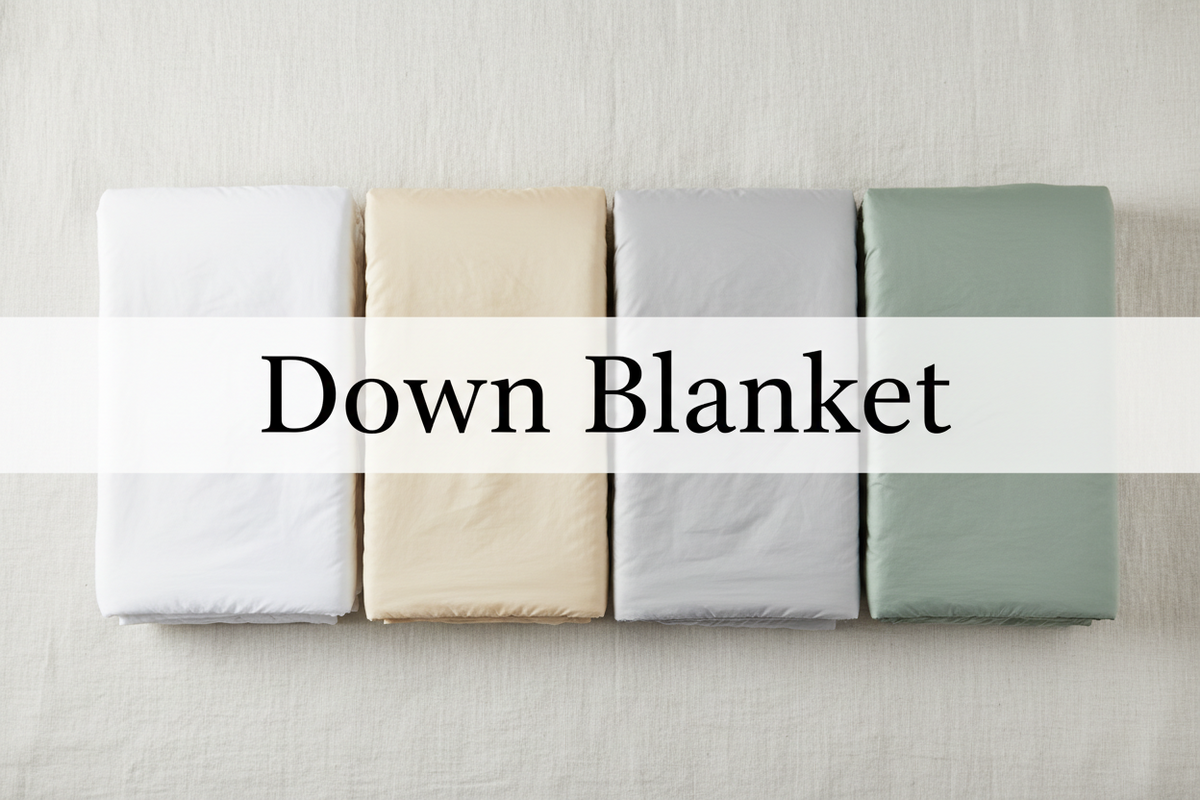 Down Feather Blanket Light Weight Filled For Hot Sleepers