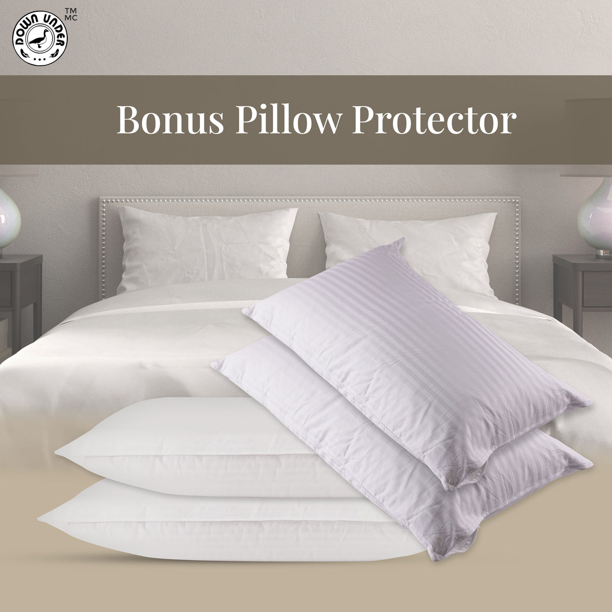 white down pillow