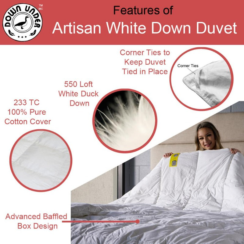 duvet with corner ties