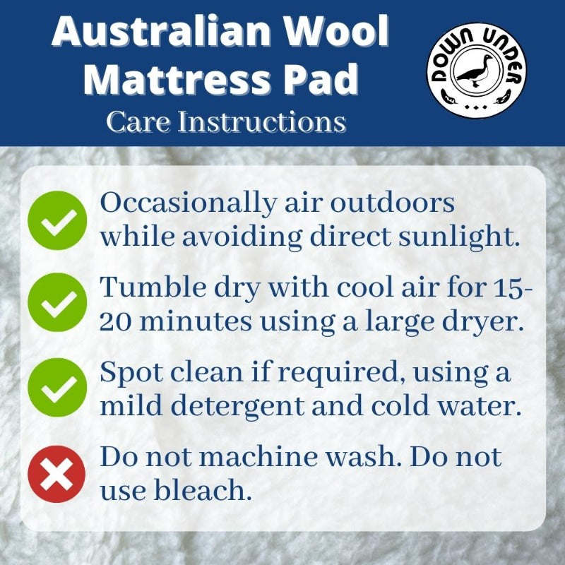 wool mattress pad