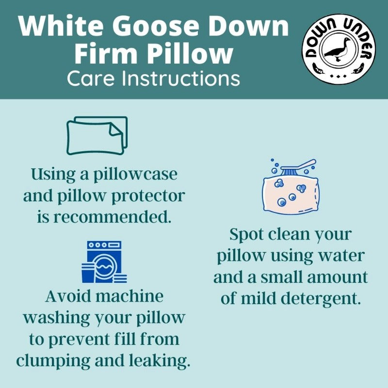 firm goose down pillows