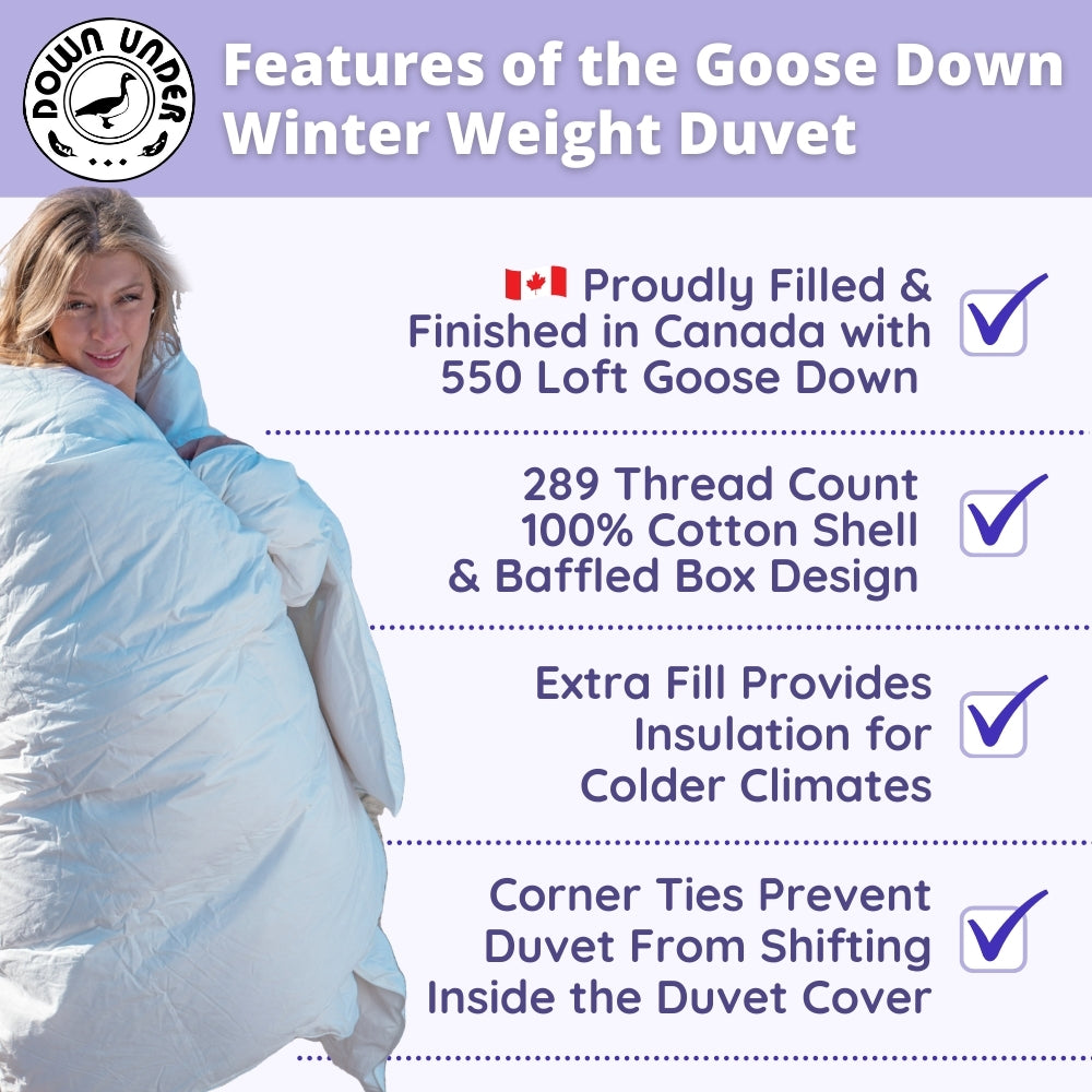 winter weight down duvet