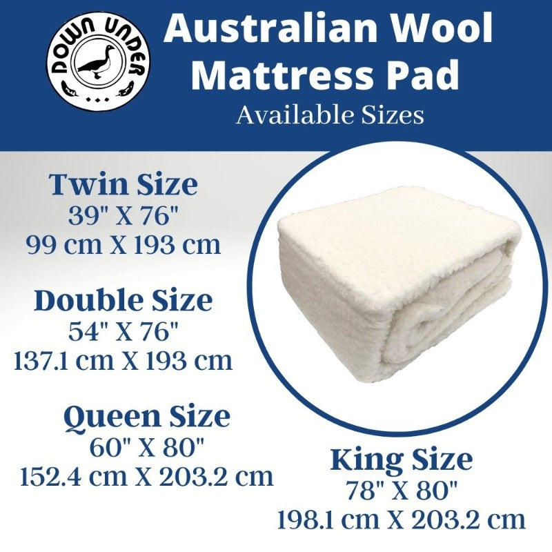 wool fleece mattress topper