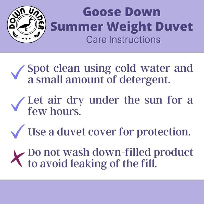 summer down duvet