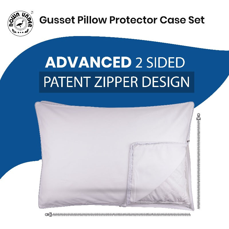 gusseted pillow protectors