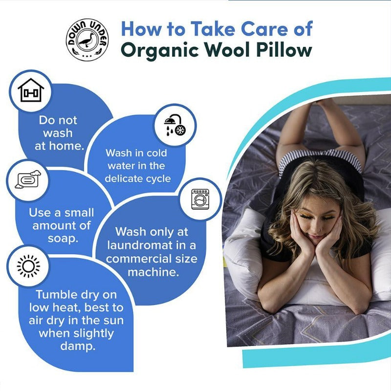 washable wool pillow