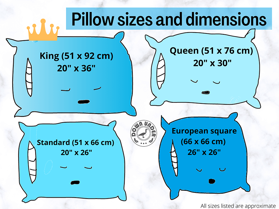 Euro pillow size cm best sale