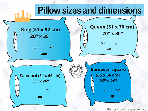 Best Duvet And Pillow Sizes Including California King!