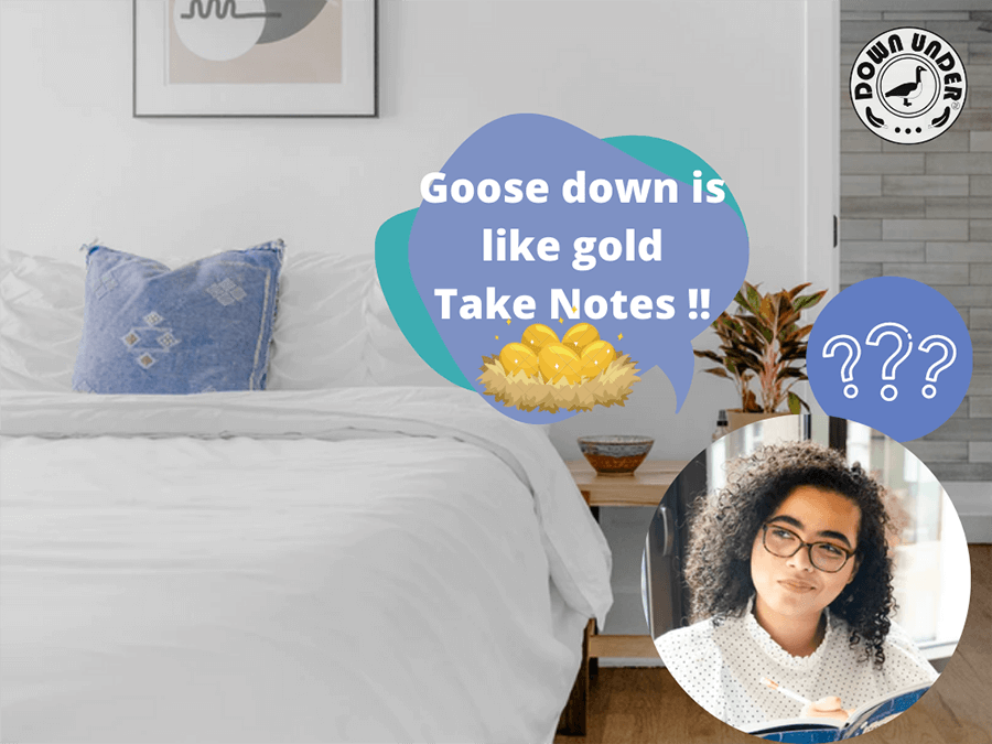 Goose down sales comforter fill power