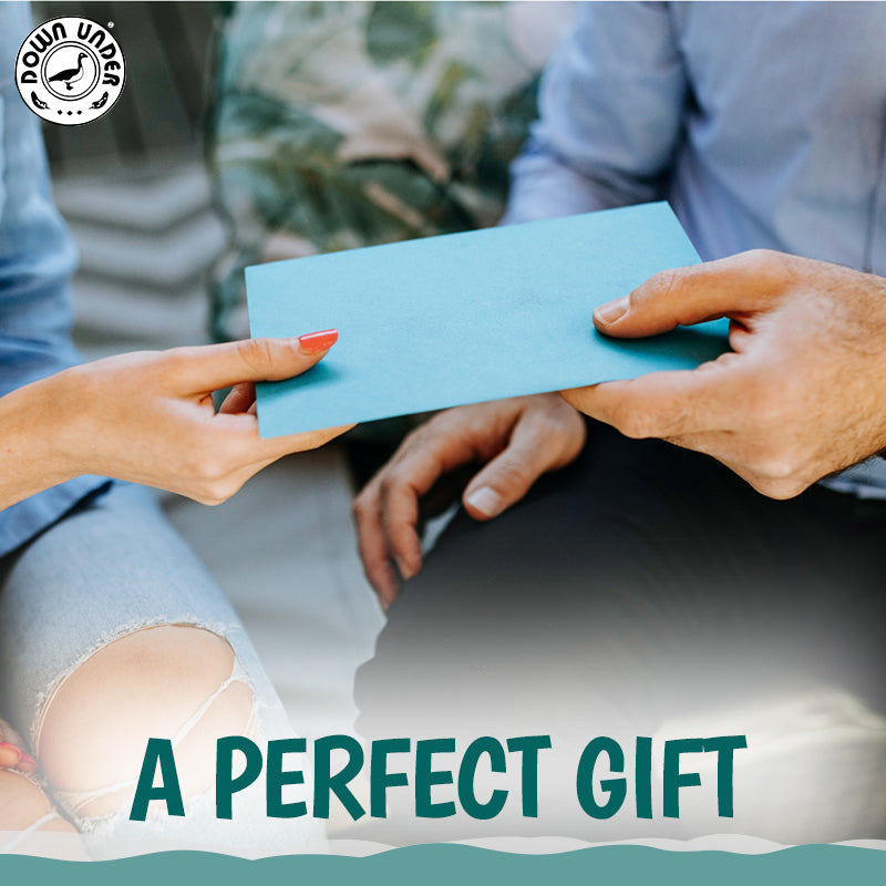 Down Under Bedding gift card — the perfect gift