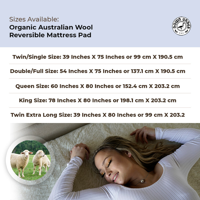 washable wool mattress topper